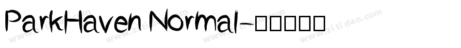 ParkHaven Normal字体转换